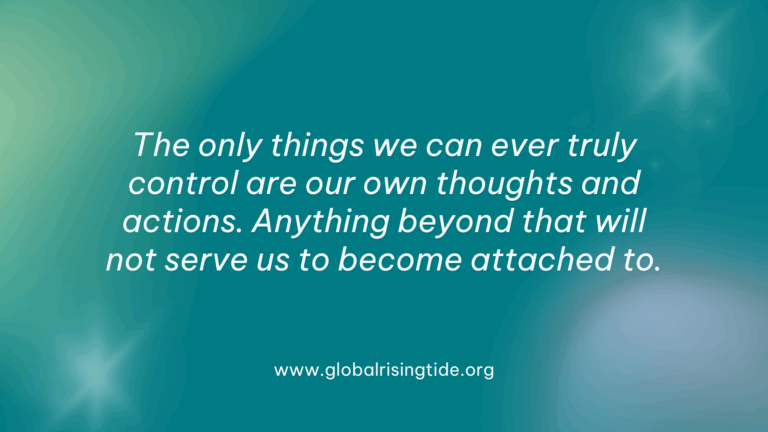 The Surprising Habit Behind Unhappiness—And How to Break Free from It, The only things we can ever truly control are our own thoughts and actions. Anything beyond that will not serve us to become attached to.